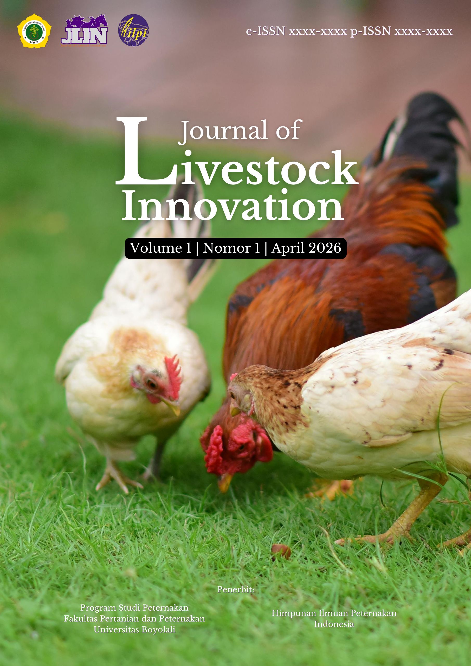 					View Vol. 1 No. 1 (2026): JOURNAL OF LIVESTOCK INNOVATION
				